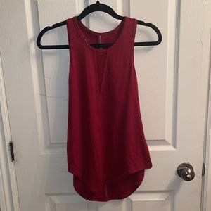 Zyia cranberry Effortless tank